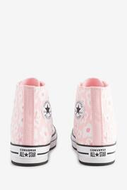 Converse Pink Floral Textured Eva Lift Youth Trainers - Image 8 of 13