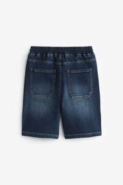 Dark Blue Jersey Denim Shorts (3-16yrs) - Image 2 of 3
