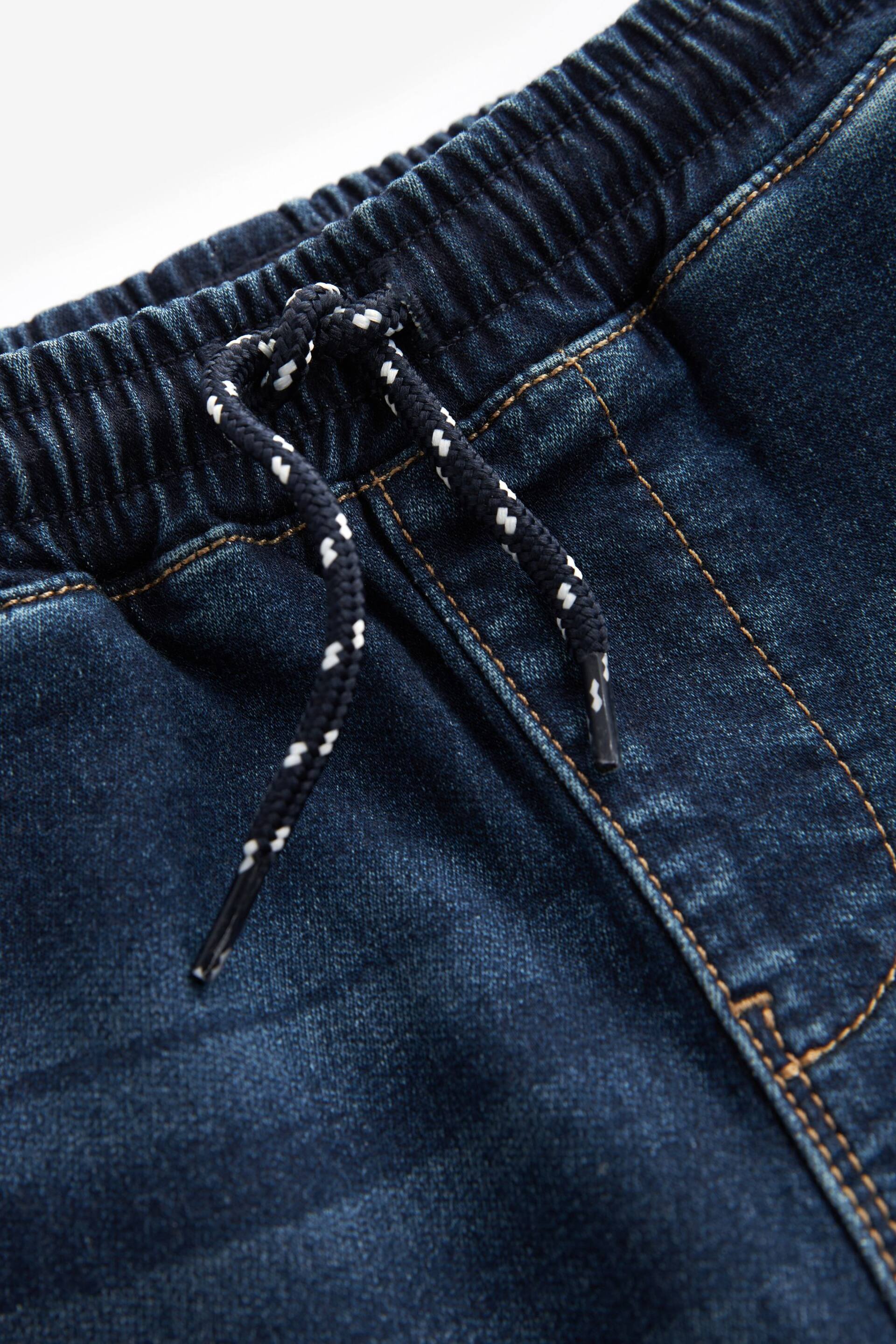 Dark Blue Jersey Denim Shorts (3-16yrs) - Image 3 of 3