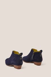 White Stuff Blue Wide Fit Suede Ankle Boots - Image 3 of 4