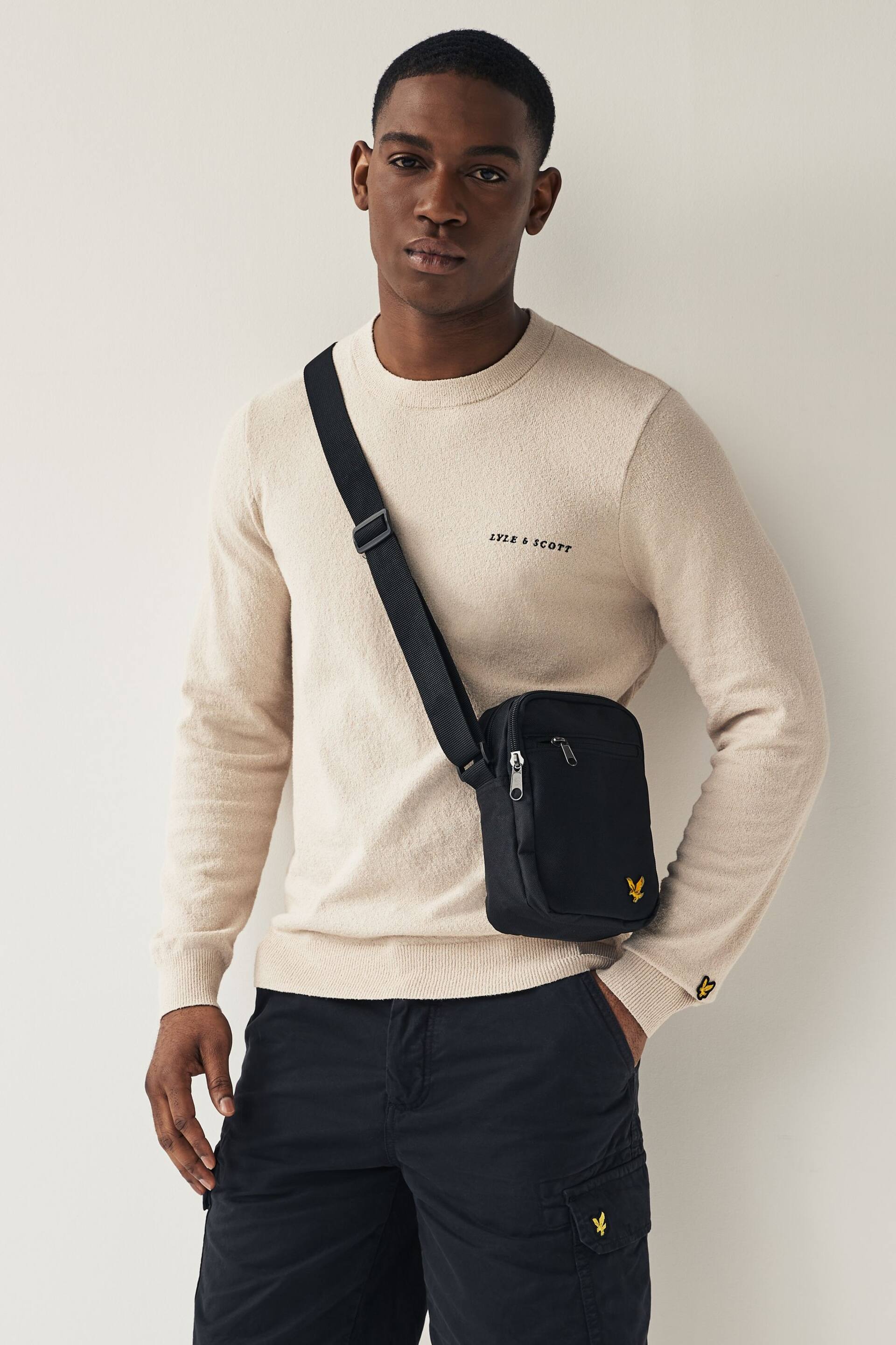 Lyle & Scott Natural Boucle Knitted Jumper - Image 1 of 5