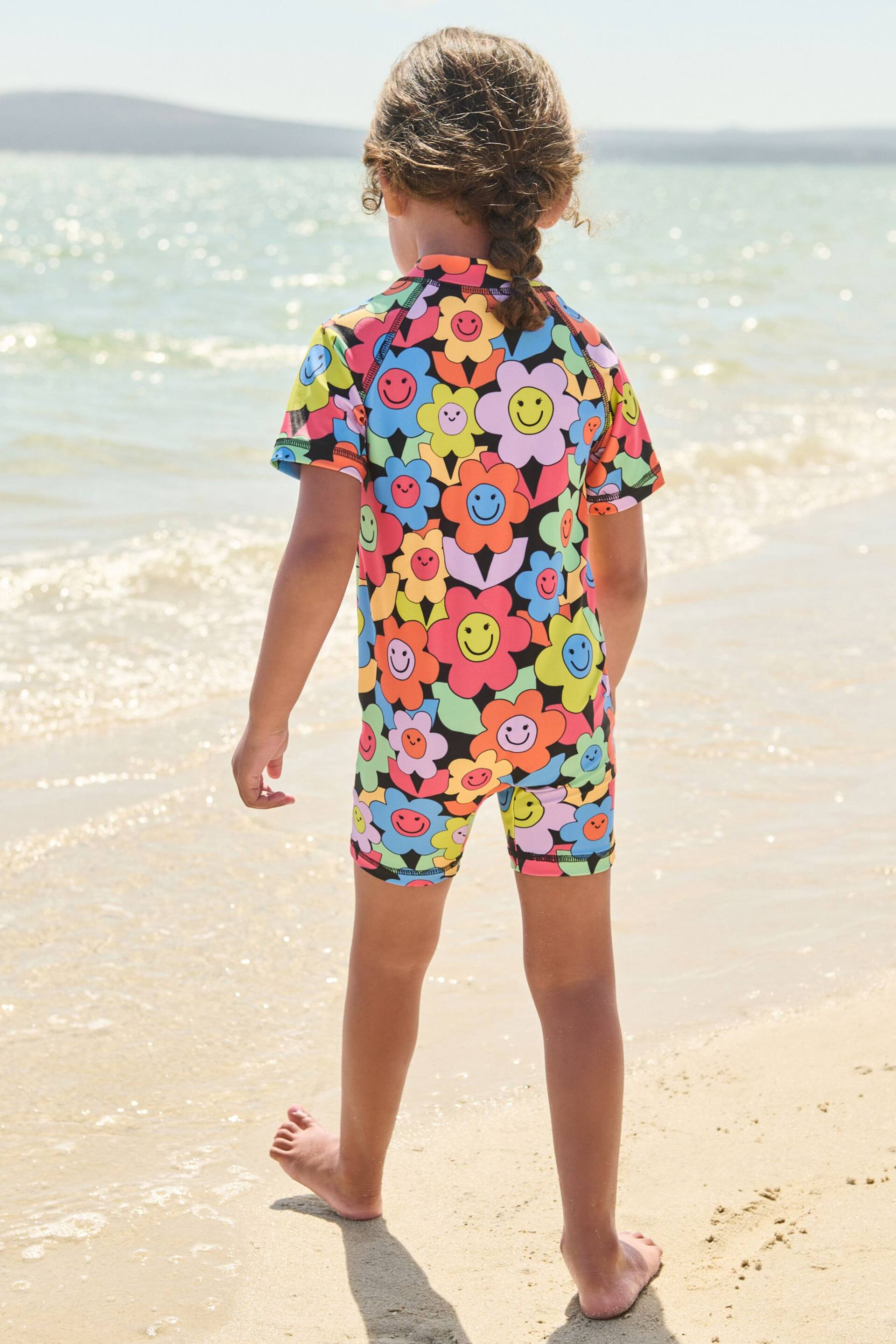 Multi Bright Floral Sunsafe Swimsuit (3mths-7yrs) - Image 3 of 7