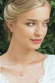 Ivory & Co Gold Balmoral Crystal Dainty Earrings - Image 3 of 5