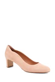 Jones Bootmaker Nude Zoey Leather Court Shoes - Image 3 of 6