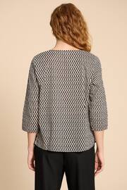 White Stuff Black Organic Cotton Rae Blouse - Image 2 of 7