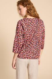 White Stuff Pink Organic Cotton Rae Blouse - Image 2 of 7