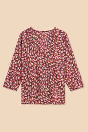 White Stuff Pink Organic Cotton Rae Blouse - Image 6 of 7