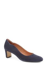 Jones Bootmaker Blue Zoey Leather Court Shoes - Image 3 of 6
