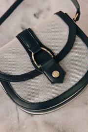 Joules Ludlow Navy Blue Canvas Cross Body Bag - Image 2 of 10