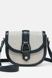 Joules Ludlow Navy Blue Canvas Cross Body Bag - Image 3 of 10