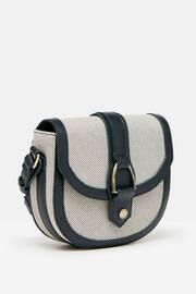 Joules Ludlow Navy Blue Canvas Cross Body Bag - Image 5 of 10