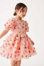 Baker by Ted Baker Pink 3D Butterfly Dress - Image 3 of 10