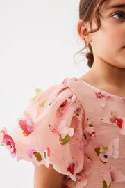 Baker by Ted Baker Pink 3D Butterfly Dress - Image 6 of 10