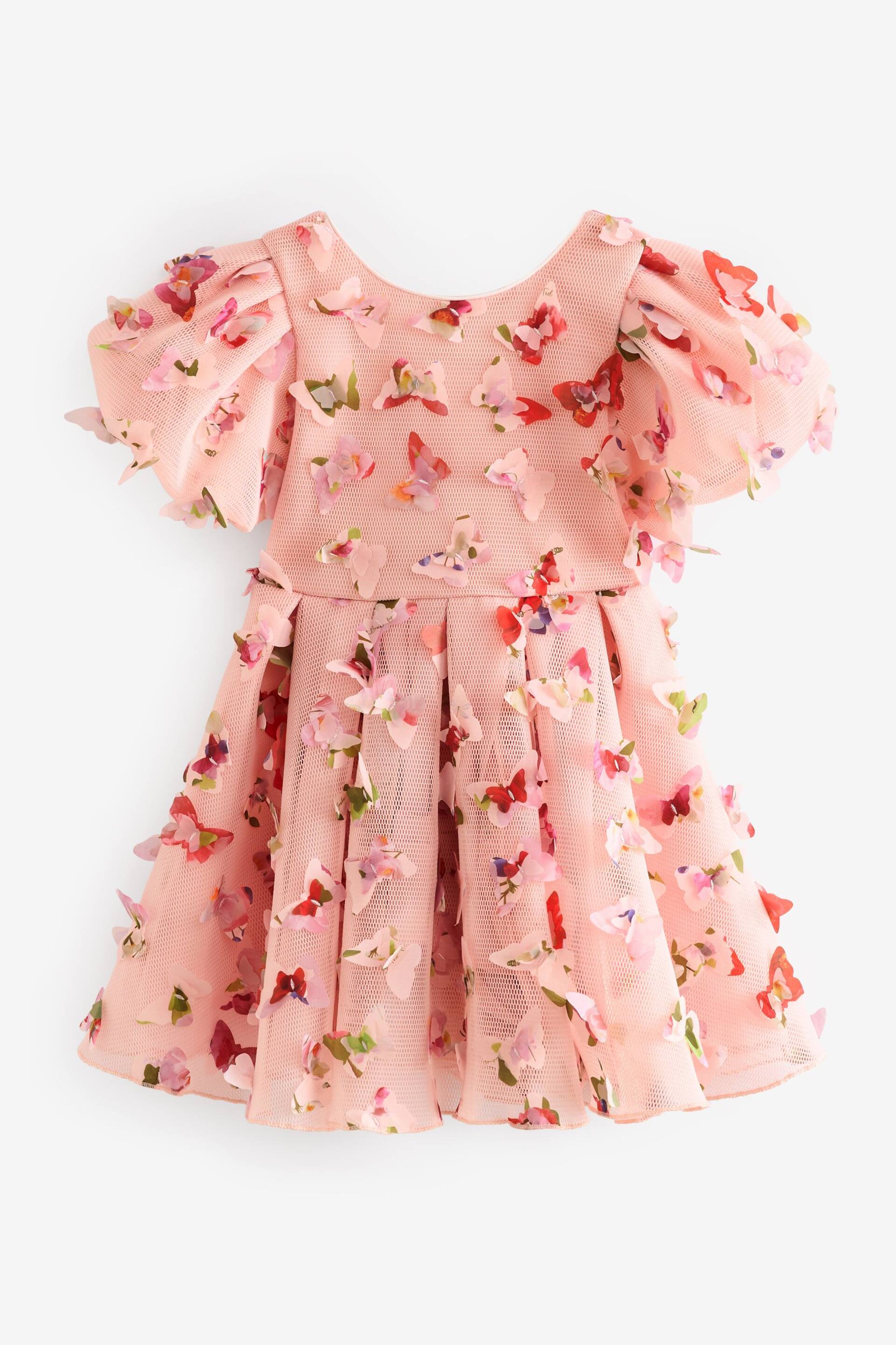 Baker by Ted Baker Pink 3D Butterfly Dress - Image 7 of 10
