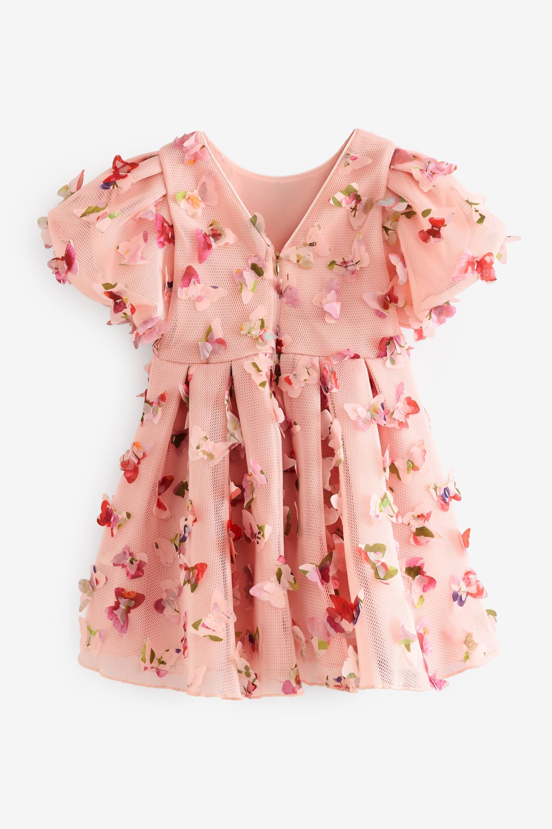 Baker by Ted Baker Pink 3D Butterfly Dress - Image 8 of 10