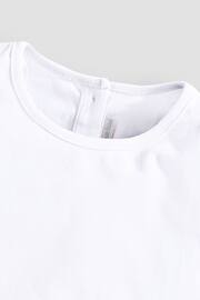 JoJo Maman Bébé White Pretty T-Shirt - Image 5 of 6