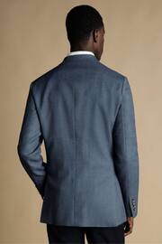 Charles Tyrwhitt Blue Twill Wool Texture Classic Fit Jacket - Image 2 of 5