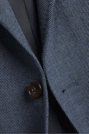 Charles Tyrwhitt Blue Twill Wool Texture Classic Fit Jacket - Image 5 of 5