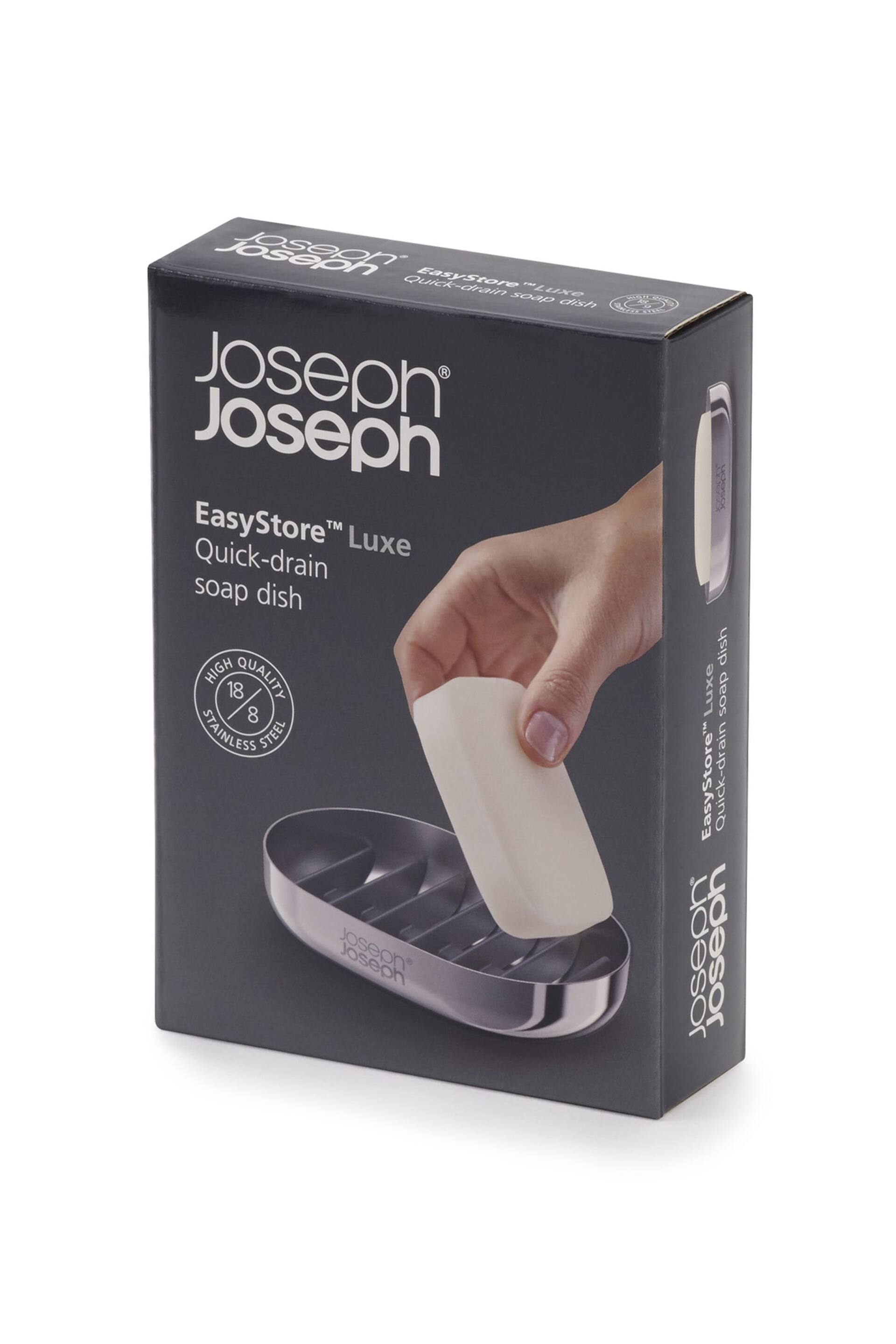 Joseph Joseph EasyStore Luxe Stainless Steel Soap Dish - Image 6 of 6
