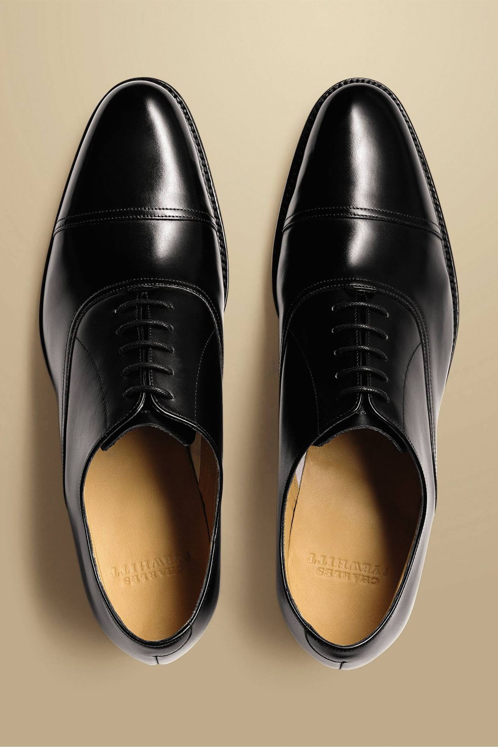 Charles Tyrwhitt Black Leather Oxford Shoes - Image 2 of 4