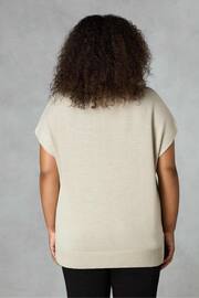 Live Unlimited Curve Natural knitted Cotton Vest - Image 2 of 6