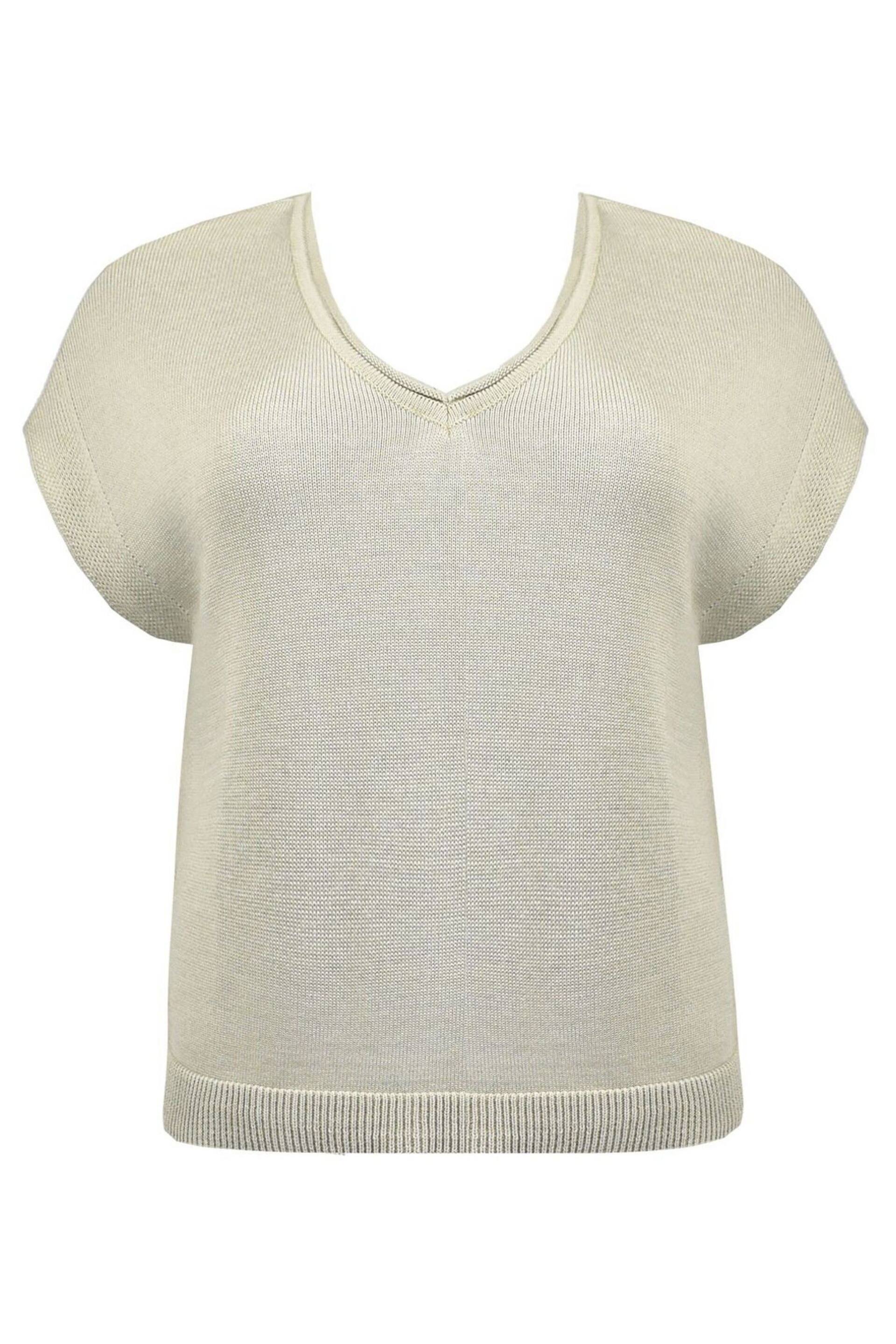 Live Unlimited Curve Natural knitted Cotton Vest - Image 6 of 6