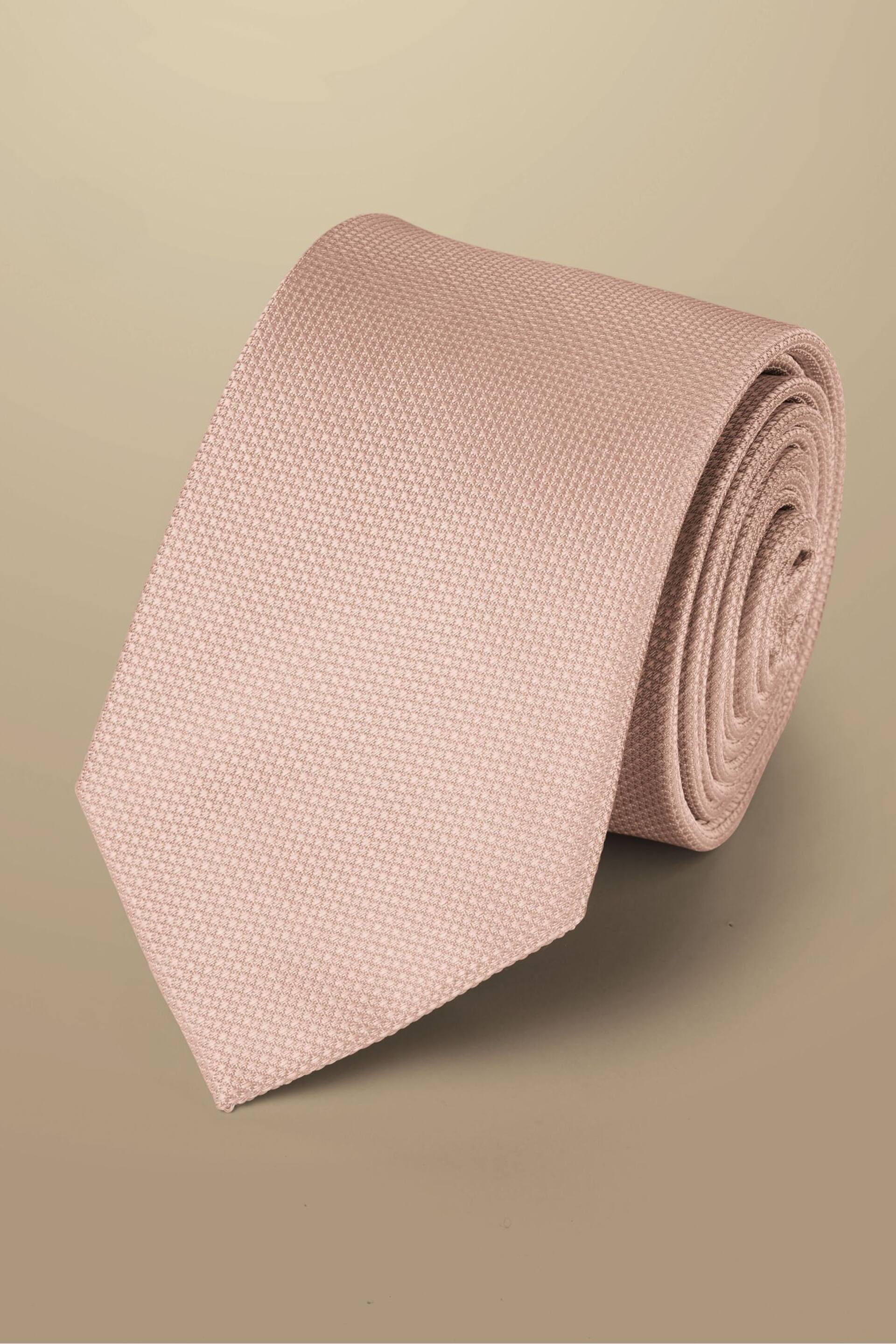 Charles Tyrwhitt Pink Silk Stain Resist Tie - Image 1 of 2