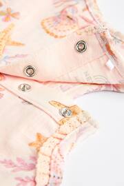 Grey Seashell Print Baby Vest Rompers 3 Pack - Image 9 of 10