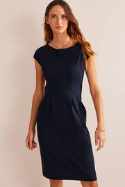 Boden Blue Black Florrie Jersey Dress - Image 1 of 4