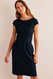 Boden Blue Black Florrie Jersey Dress - Image 3 of 4