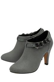 Lotus Grey Heeled Shoe Boots - Image 2 of 4