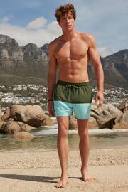 Green/Blue 50/50 Swim Shorts - Image 4 of 12