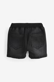Black Jersey Denim Pull-On Shorts (3mths-7yrs) - Image 6 of 7