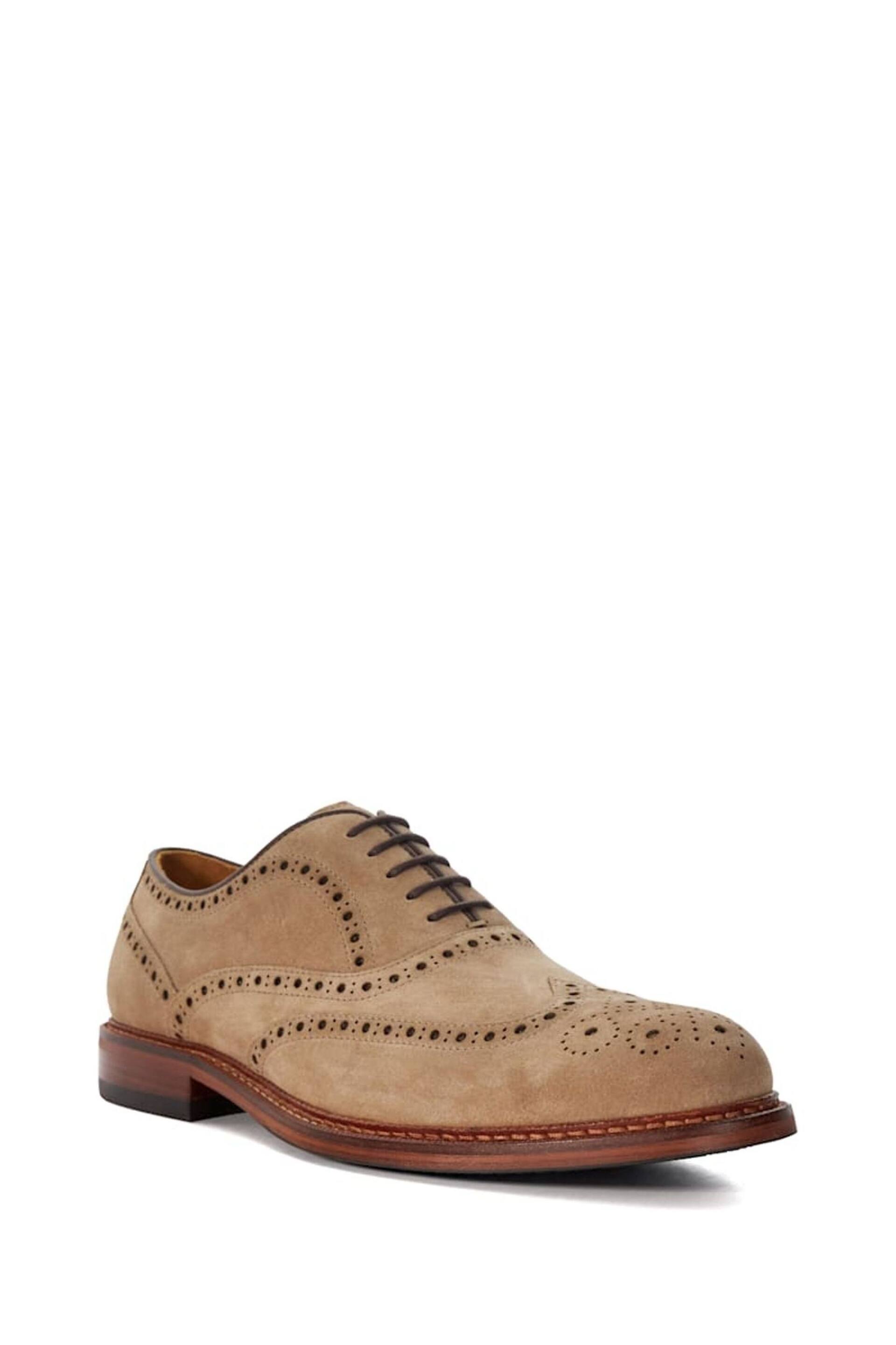Dune London Brown Ground Solihull Oxford Brogues - Image 4 of 6