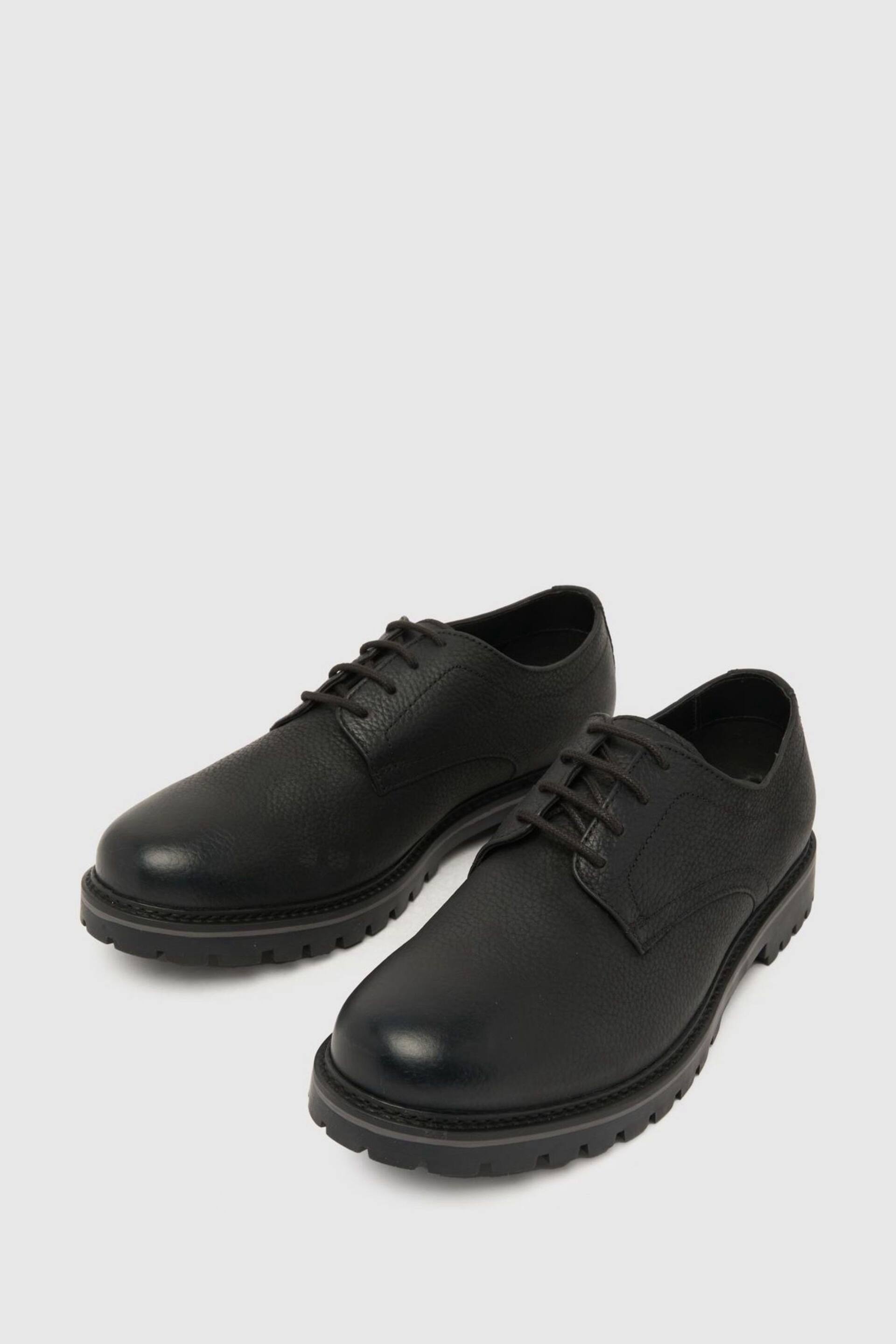 Schuh Paxon Leather Lace-Up Black Shoes - Image 1 of 4