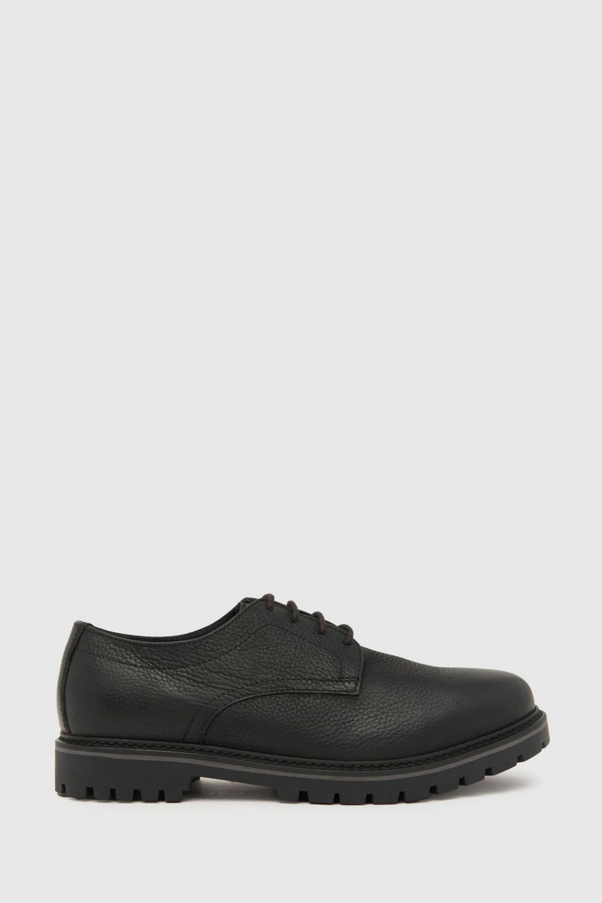 Schuh Paxon Leather Lace-Up Black Shoes - Image 2 of 4