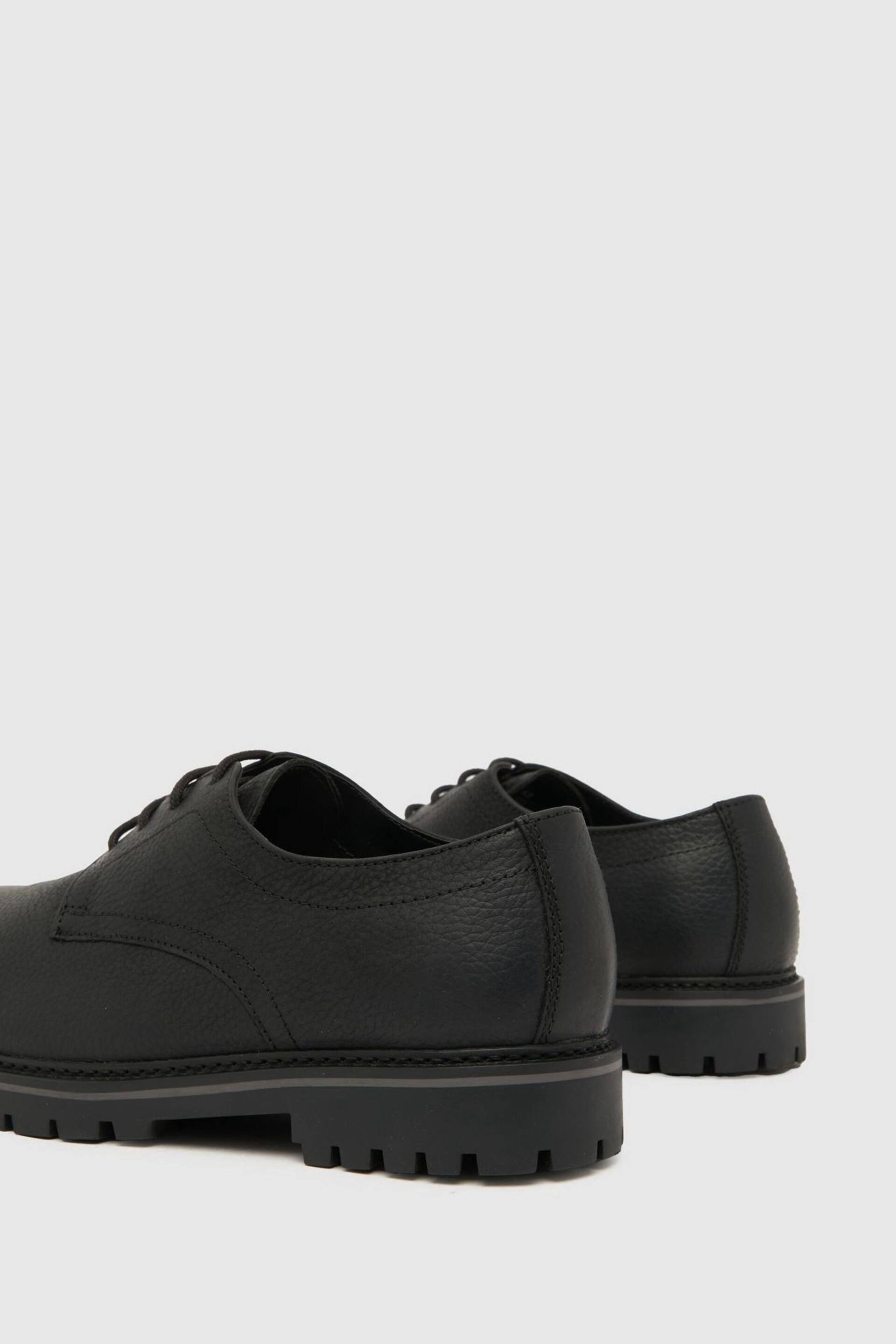 Schuh Paxon Leather Lace-Up Black Shoes - Image 4 of 4