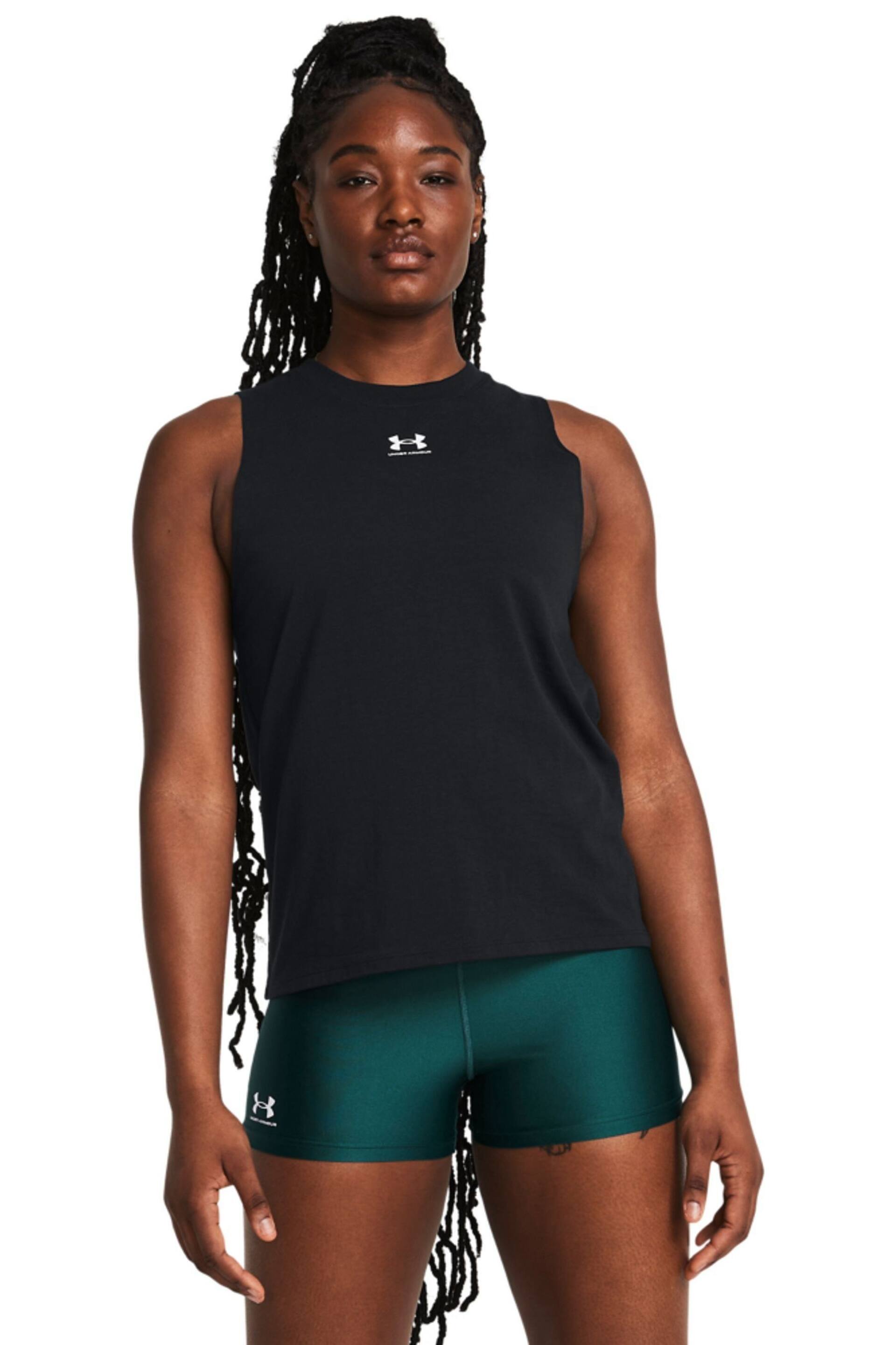 Under Armour Black Campus Muscle Vest - Image 1 of 6