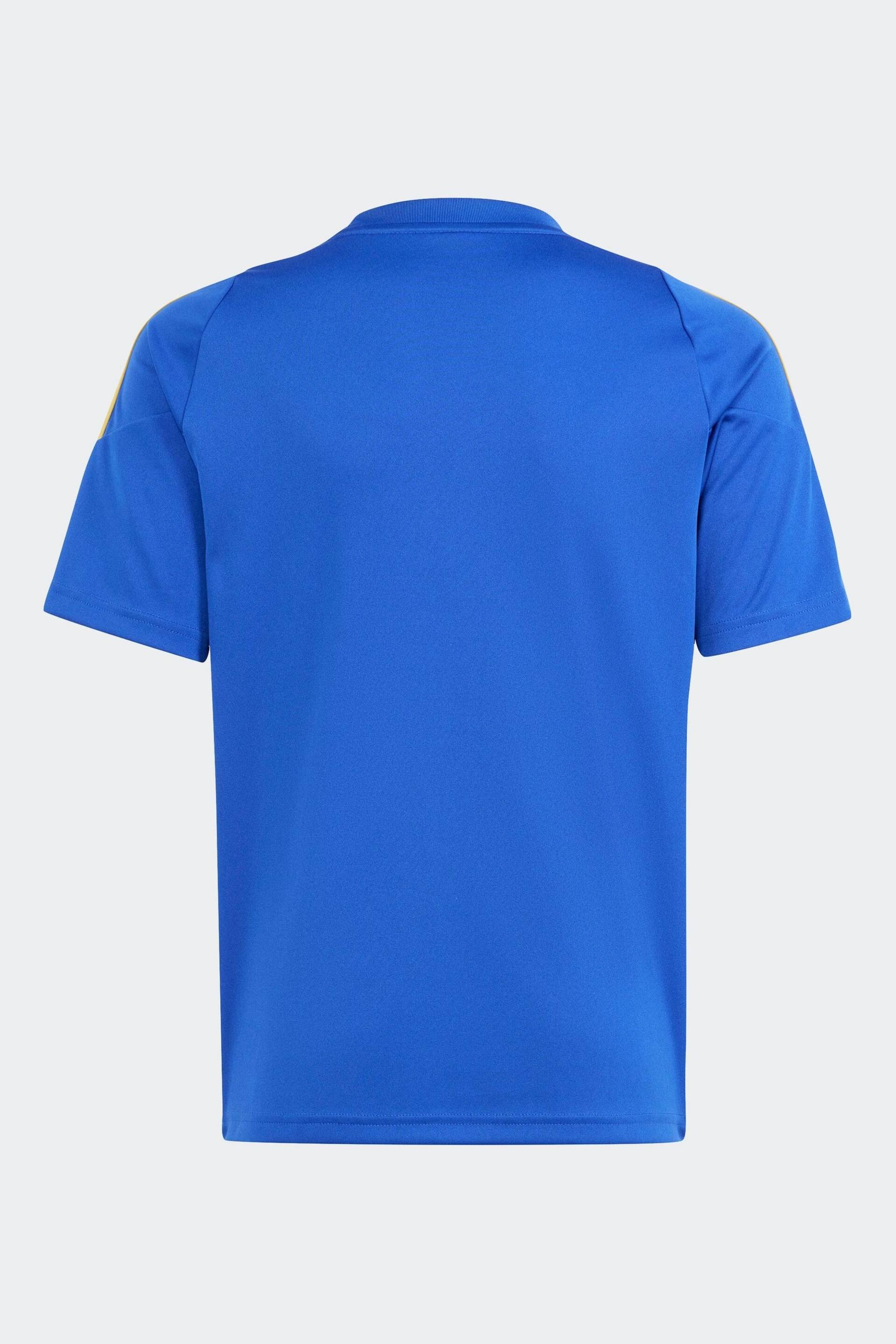 adidas Blue/White Pitch 2 Street Messi Training Jersey T-Shirt - Image 2 of 5