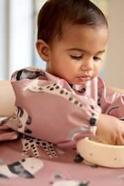 Pink Animal Long Line Baby Weaning and Feeding Bib (6mths-3yrs) - Image 2 of 5
