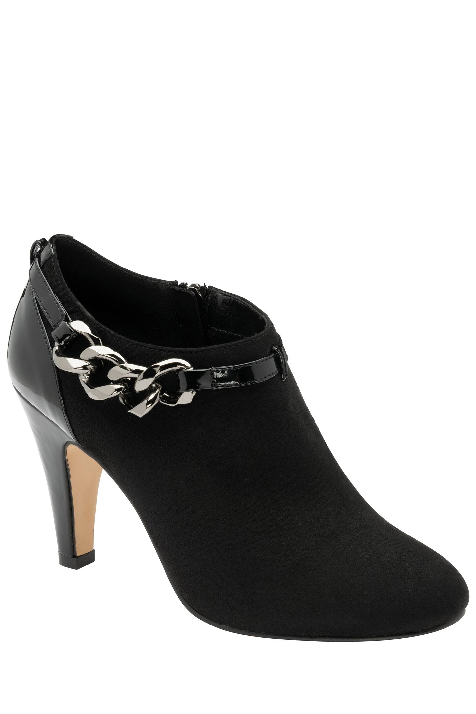 Lotus Black Heeled Shoe Boots - Image 1 of 4
