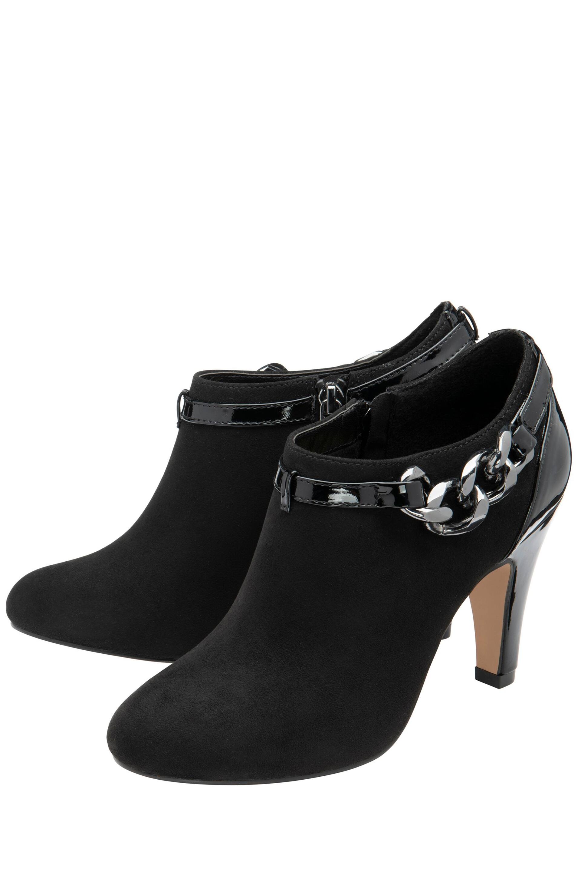 Lotus Black Heeled Shoe Boots - Image 2 of 4