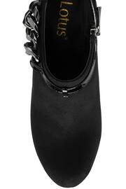 Lotus Black Heeled Shoe Boots - Image 4 of 4