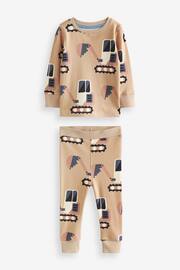 Chocolate Brown Oversized Pyjamas 3 Pack (9mths-8yrs) - Image 6 of 8