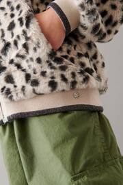 Mint Velvet Animal Print Faux Fur Jacket - Image 3 of 7