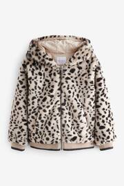 Mint Velvet Animal Print Faux Fur Jacket - Image 4 of 7