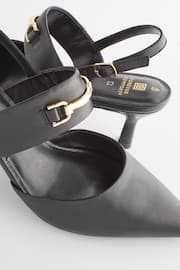 Black Forever Comfort® Leather Snaffle Heels - Image 7 of 7