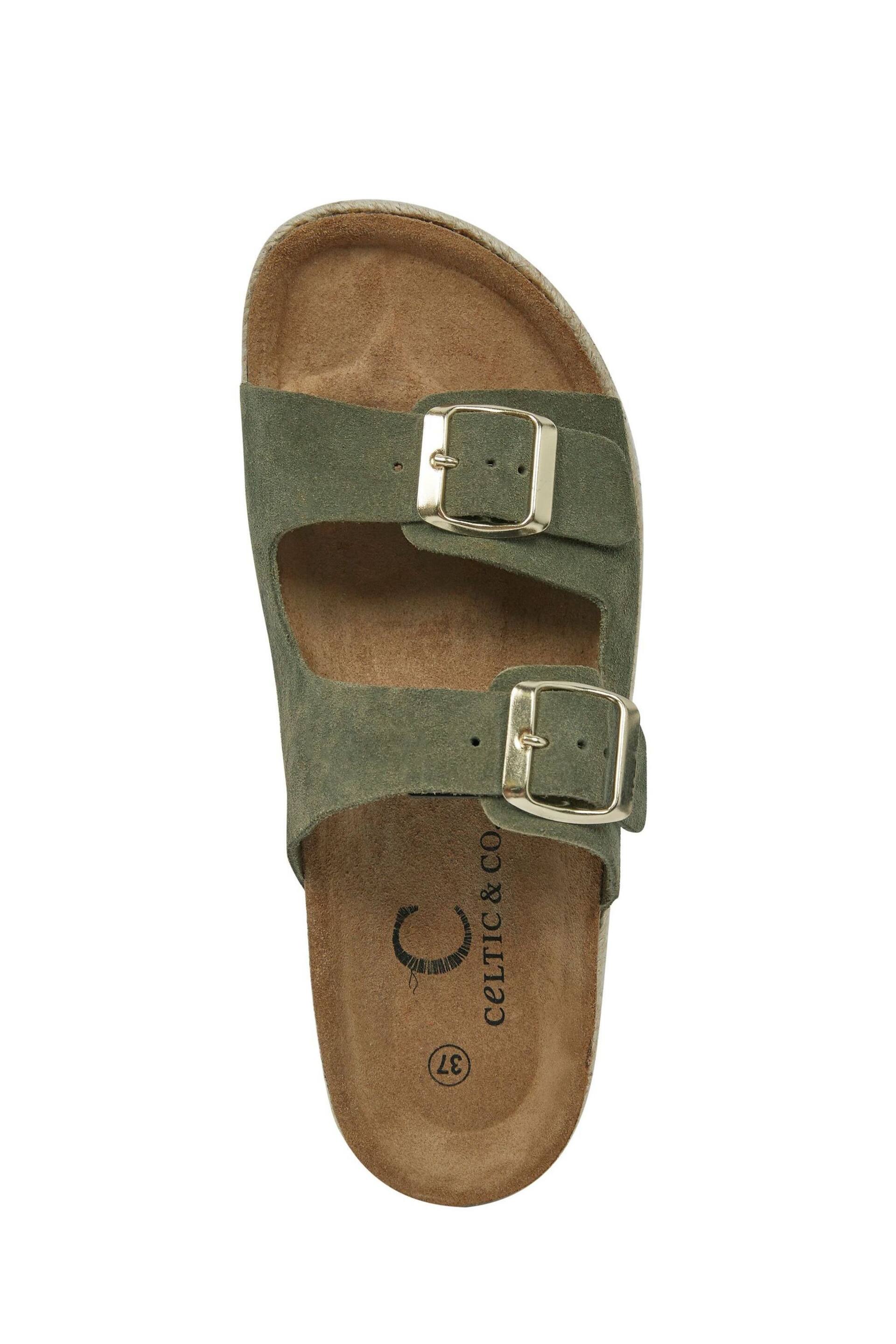 Celtic & Co. Green Double Buckle Sandals - Image 5 of 6