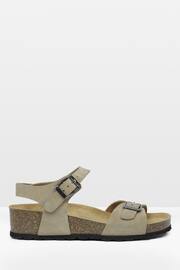 Celtic & Co. Brown Low Wedge Double Buckle Sandals - Image 1 of 6