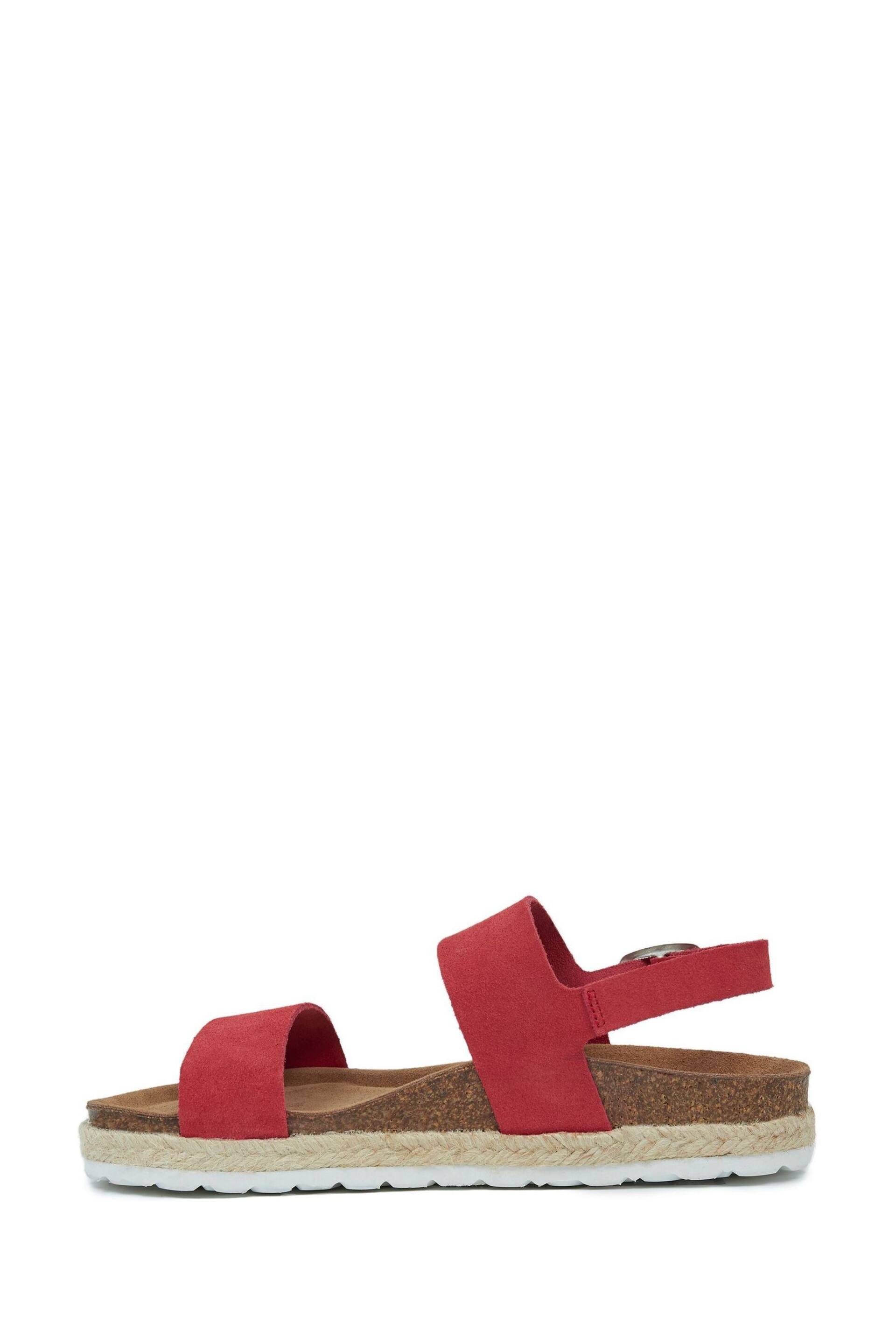 Celtic & Co. Red Multi Strap Sandals - Image 3 of 7